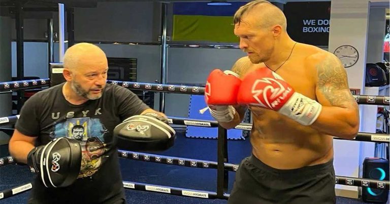 Oleksandr Usyk, 20 Ağustos’ta Joshua için idman yapıyor